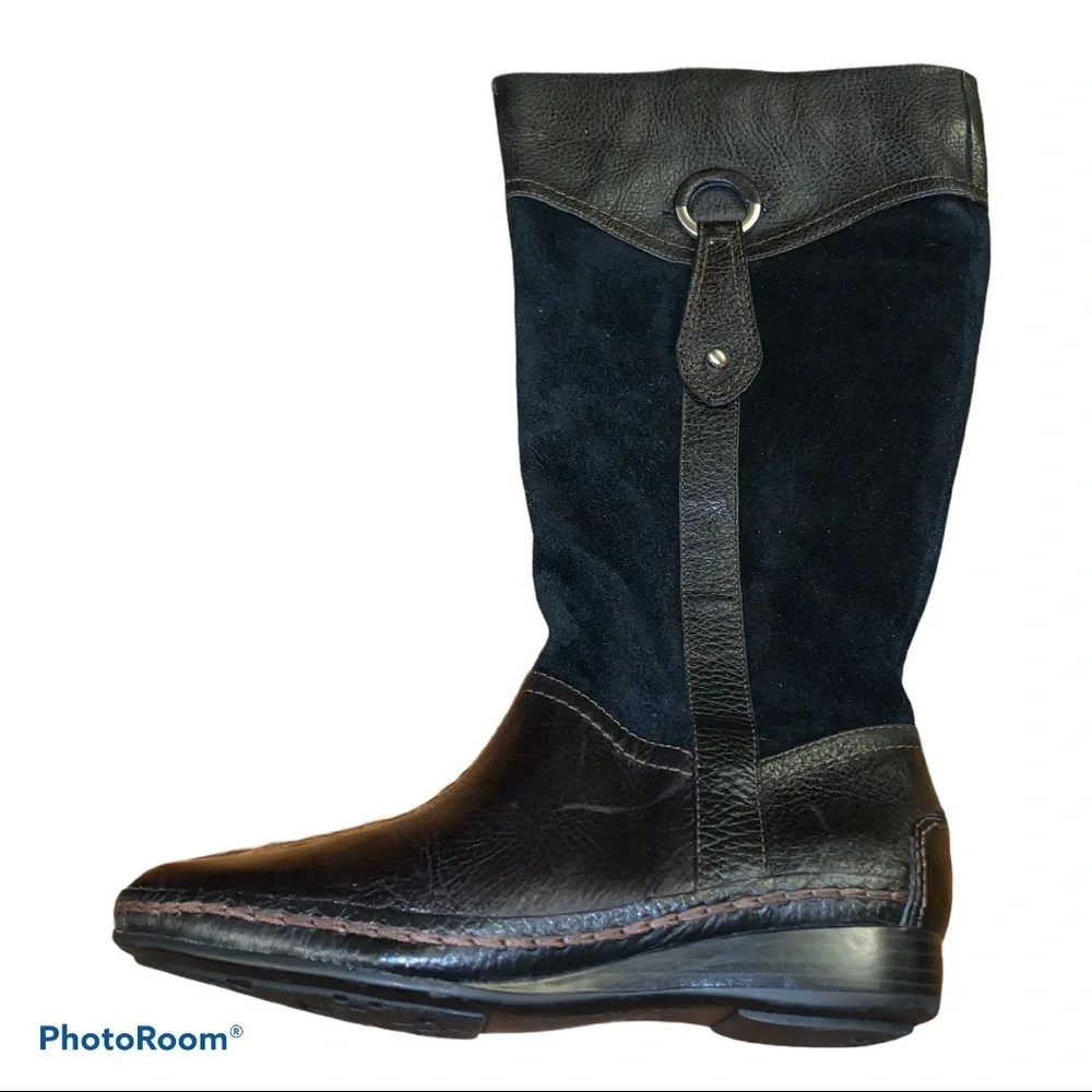 NWOT Naturalizer Causeway Black Leather Boots 6.5